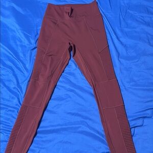 Fabletics Burgundy Leggings
